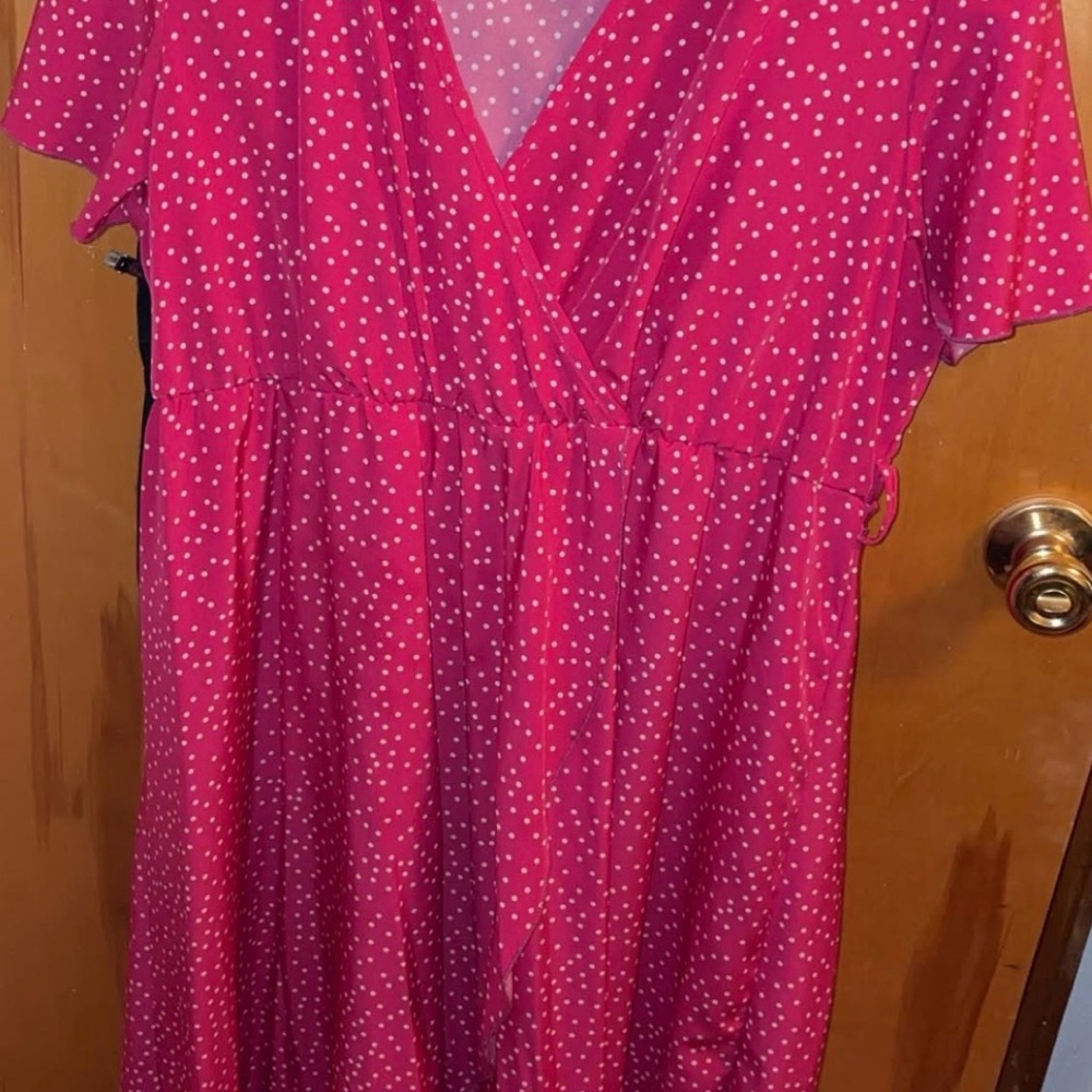Polka Dot Wrap Dress
